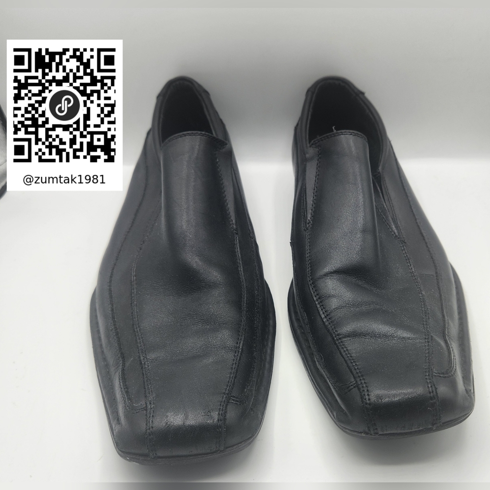 Varese Men's Black Leather Shoes size 12